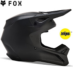 MX helma FOX V1 Solid Helmet Matte Black 2026