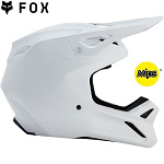 MX helma FOX V1 Solid Helmet Matte White 2025