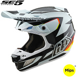 MX helma TroyLeeDesigns SE5 Carbon Helmet Optic Black 2025