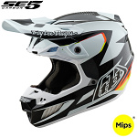 MX helma TroyLeeDesigns SE5 Carbon Helmet Optic Black 2025