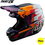 MX helma TroyLeeDesigns SE5 Carbon Helmet Speed Navy 2025