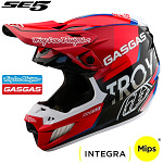 MX helma TroyLeeDesigns SE5 Composite Helmet GasGas Fumes Red Black 2025