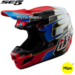 MX helma TroyLeeDesigns SE5 Composite Helmet Speed Red 2025
