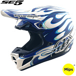 MX helma TroyLeeDesigns SE5 Composite Helmet Torched Blue 2026