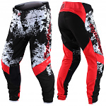 MX kalhoty TroyLeeDesigns SE Ultra Pant Grime Black Rocked Red 2022