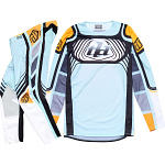 MX komplet TroyLeeDesigns SE PRO Wavez Bleached Aqua
