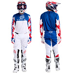 MX komplet TroyLeeDesigns SE ULTRA Oakley Vision White Blue Set