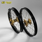 MX sada kol HaanWheels Ducati Desmo 450 MX 26-.. - Excel Blk 21x1,6 + 19x2,15 / Gold Hub