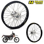 MX sada kol HaanWheels Honda CRF300L 21-.. - Excel Blk 21x1,6 + 18x2,15 / Silver Hub