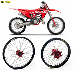 MX sada kol HaanWheels KTM SX SXF 15-22 GasGas 21-23 Stark Varg Excel Black 21x1,6+19x2,15 / Red Hub
