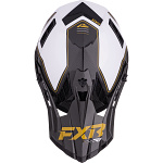 Náhradní kšilt helmy FXR Helium MX Carbon Helmet Visor Gold White 2026