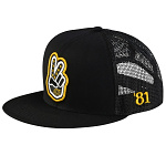 Pánská čepice TroyLeeDesigns Peace Out Trucker SnapBack Hat Black