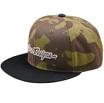 Pánská čepice TroyLeeDesigns Signature Flat Bill SnapBack Hat Olive Camo