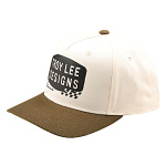 Pánská čepice TroyLeeDesigns Stamp Curved SnapBack Hat Vintage White Olive