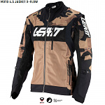 Pánská enduro bunda Leatt Moto 4.5 X-FLOW Jacket Stone 2025