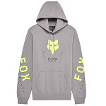 Pánská mikina FOX Shield Pullover Fleece Steel Grey