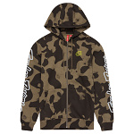 Pánská mikina TroyLeeDesigns Branded Zip Up Hoodie Olive Camo