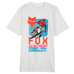 Pánské tričko FOX X ProCircuit Premium SS Tee Optic White