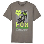 Pánské tričko FOX X ProCircuit Premium SS Tee Heather Graphite