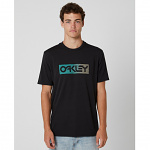 Pánské tričko Oakley Gradient Lines B1B Rc Tee BlackOut Green