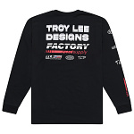 Pánské tričko s dlouhým rukávem TroyLeeDesigns Factory Sleeve Tee Black