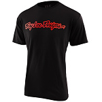 Pánské tričko TroyLeeDesigns Signature Tee Black Glo Red