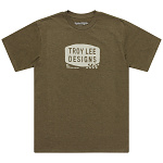 Pánské tričko TroyLeeDesigns Stamp Short Sleeve Tee Olive Heather