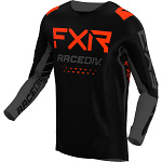 Pánský MX dres FXR Off-Road MX Jersey Black Charcoal Nuke Red