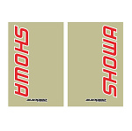 Polep na vidlice BlackBird Upper Fork Decal SHOWA Red