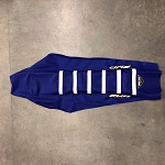 Potah sedla BudRacing Seat Cover FullTraction KTM SX85 18-24 Blue White Stripes