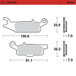 Přední brzdové destičky MotoMaster Brake Pads 959-11 Yamaha Raptor 250