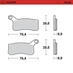 Přední brzdové destičky MotoMaster Brake Pads 965-11 KTM ATV