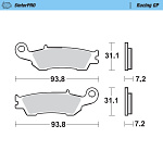 Přední brzdové destičky MotoMaster Brake Pads Front Racing GP 949-12 Yamaha YZ / YZF / WRF