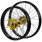 Sada kol HaanWheels KTM EXC Rally 24-.. Excel Black 21x1,6 + 18x2,15 / Gold Hub