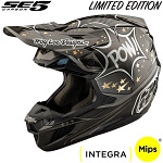 MX helma TroyLeeDesigns SE5 Carbon Helmet Cosmic Explosion Black 2025