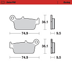 Zadní brzdové destičky MotoMaster Brake Pads Racing 918-11 Honda Suzuki Kawasaki