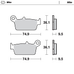 Zadní brzdové destičky MotoMaster Brake Pads Rear Nitro 918-21 Honda Kawasaki