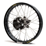 Zadní kolo HaanWheels Rear Wheel Yamaha Tenere 700 Excel Black 18x2,5 Black Hub Silver Spokes