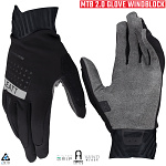 Zateplené rukavice na kolo Leatt MTB 2.0 WindBlock Glove Black 2025